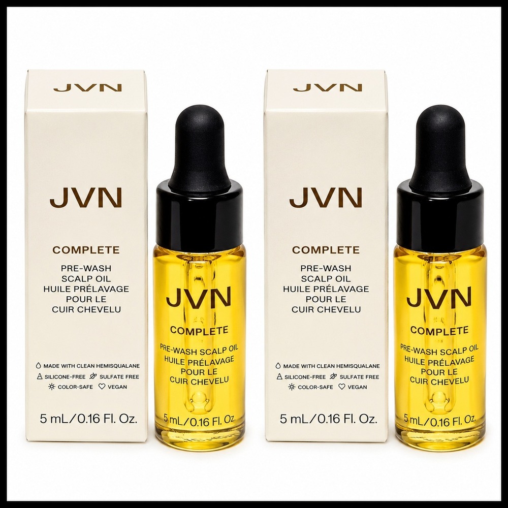 2 x JVN Complete Pre wash Scalp Oil 0.17 FL. OZ. / 5mL Mini Travel Size
